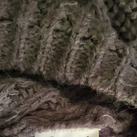 KISMET Pointelle Turtle Neck Sweater dress In gray size M women sweater - Picture 6 of 10